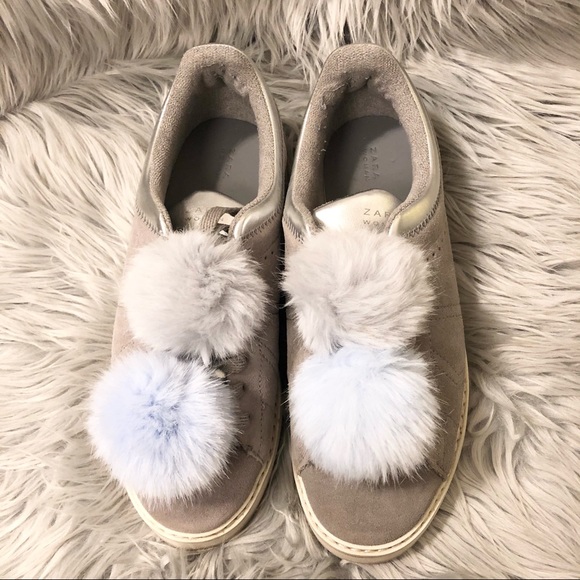 Zara grey suede plimsoles - Picture 4 of 4